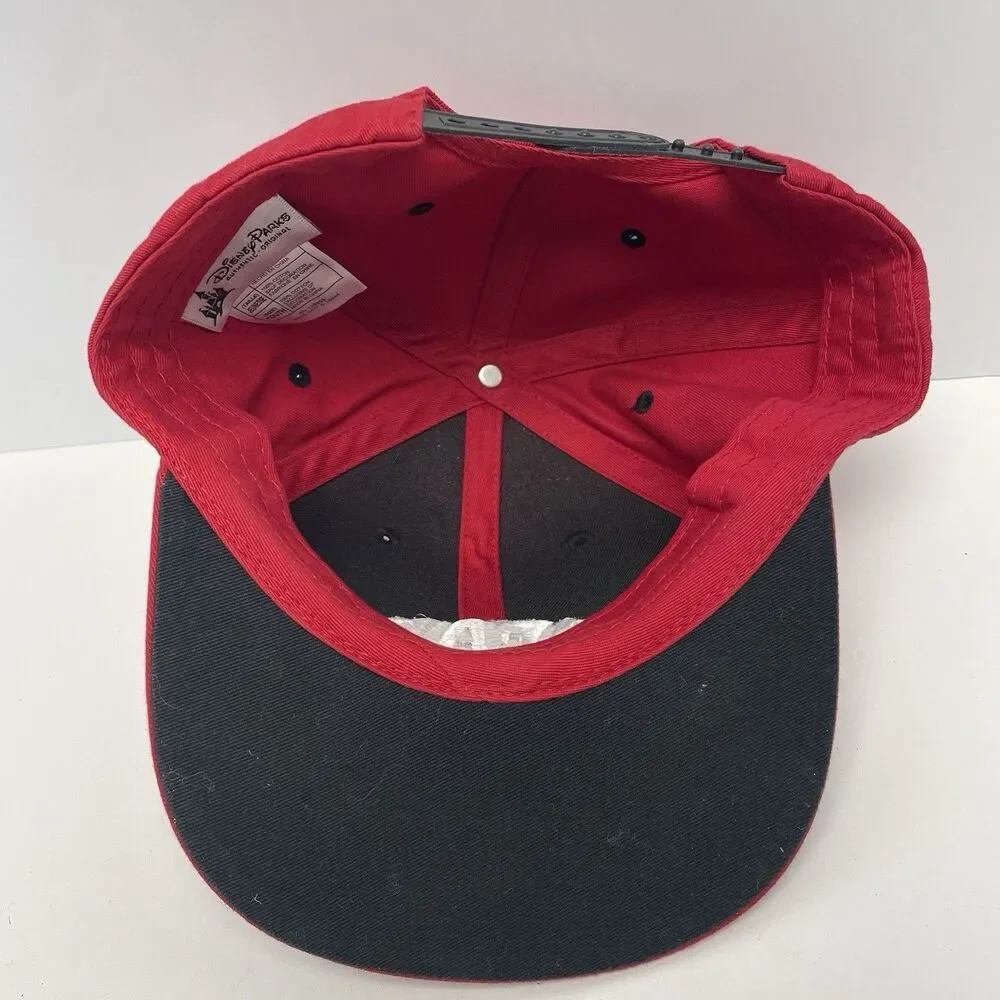 Disney Parks Hat Dead Men Tell No Tales Red Embroidered Snapback Youth Size